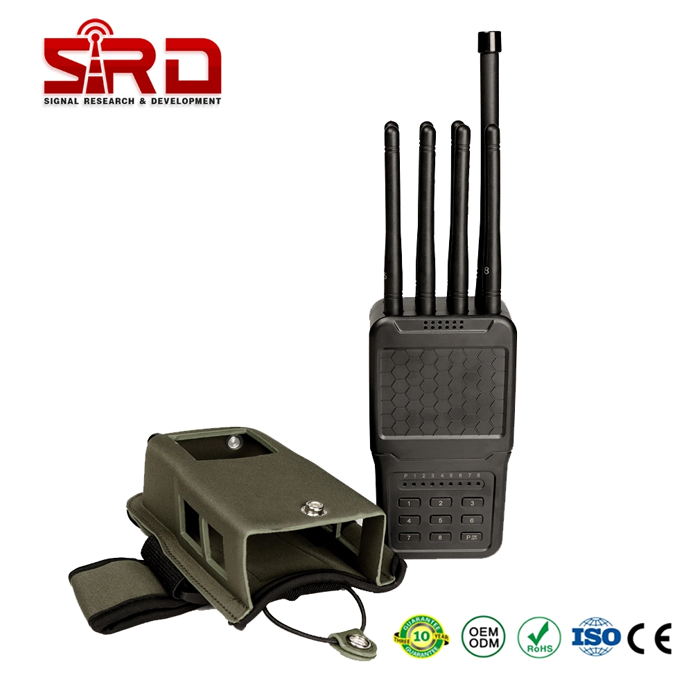 Handheld Anti Drone GPS WiFi Bluetooth Signal Blocker Tracker Signal Jammer