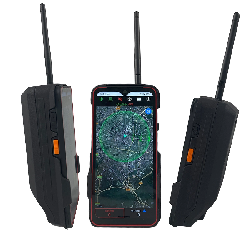 Handheld Drone Detector Vertical High 1 Km - 3 Km Effective Detection Distance for Safety Control