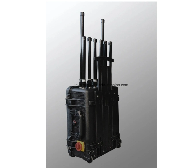 Vehicle Portable Cell Phone GPS Bomb Rcied WiFi Remote Control Counter Drone Uav Counter-Uas VHF UHF RF Signal Jammer Dp8