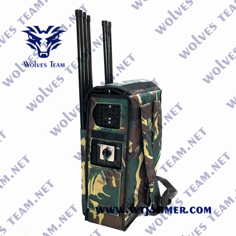 2000m VIP Backpack Jammer High Power GSM GPS WiFi5.8g Drone Signal