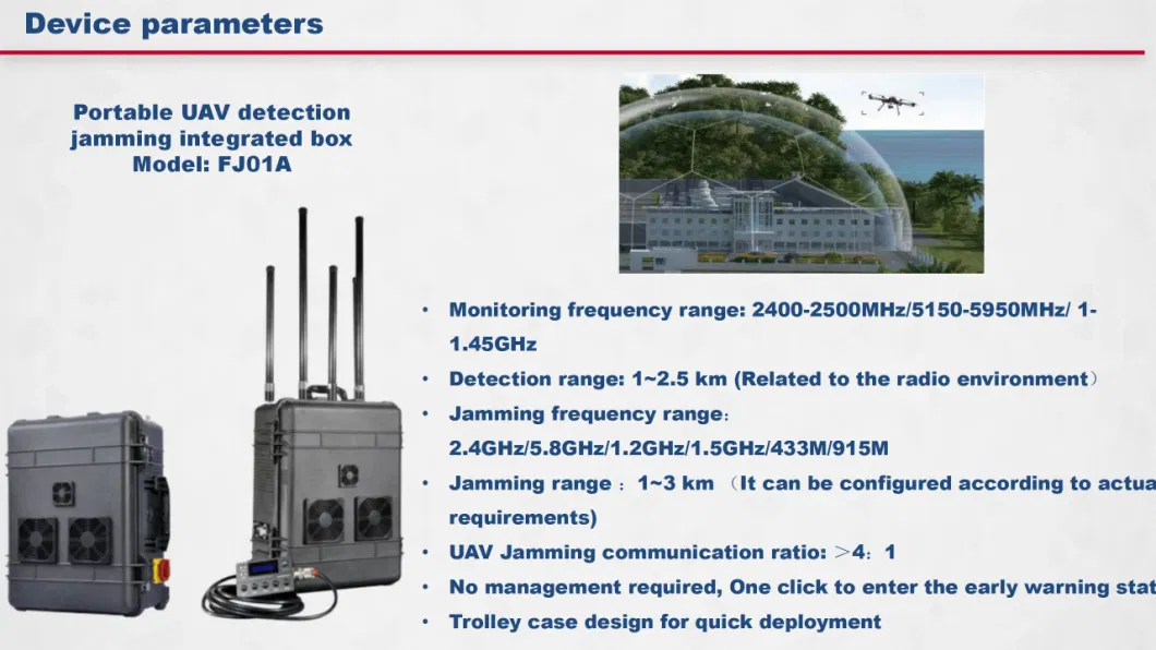 20km Long Distance Drone Jammer Anti Uav System on Vehicle