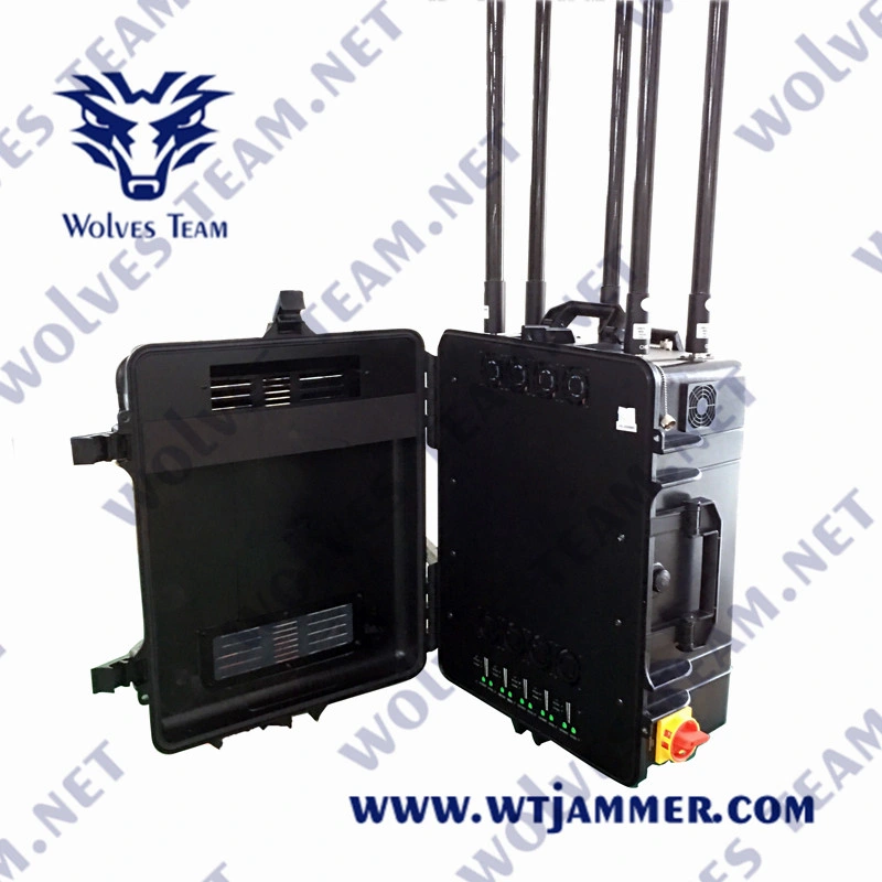 High Power Anti-Uav GPS WiFi Signal Drone Jammer (up to 5000m)
