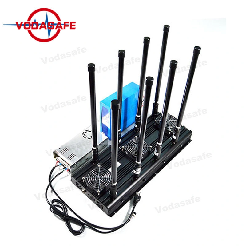 8 Antennas Drone Signal Blocker with Vehicle Use Connection Input Port Anti Drone System