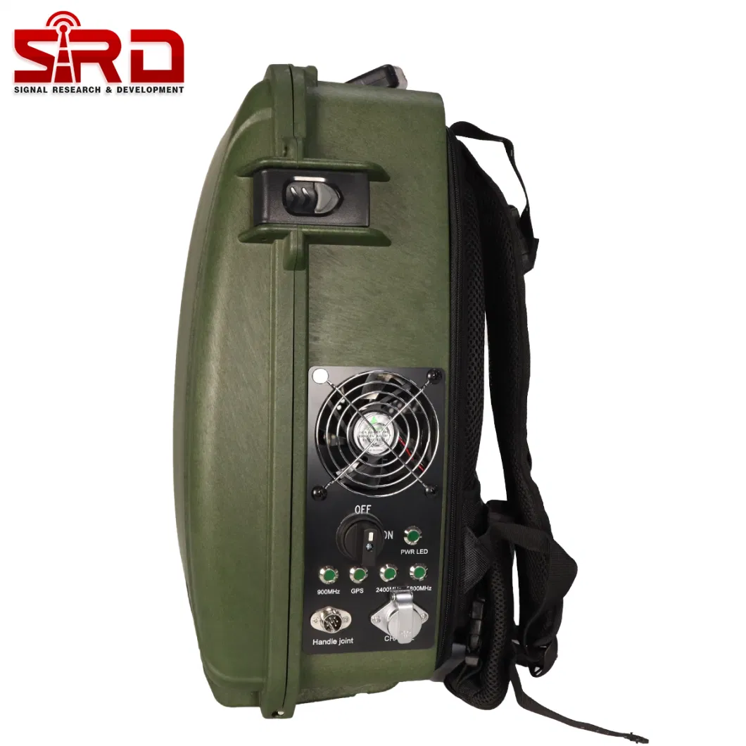 1.5km 6 Band Portable Anti Drone Jammer Backpack Uav Drone Jammer