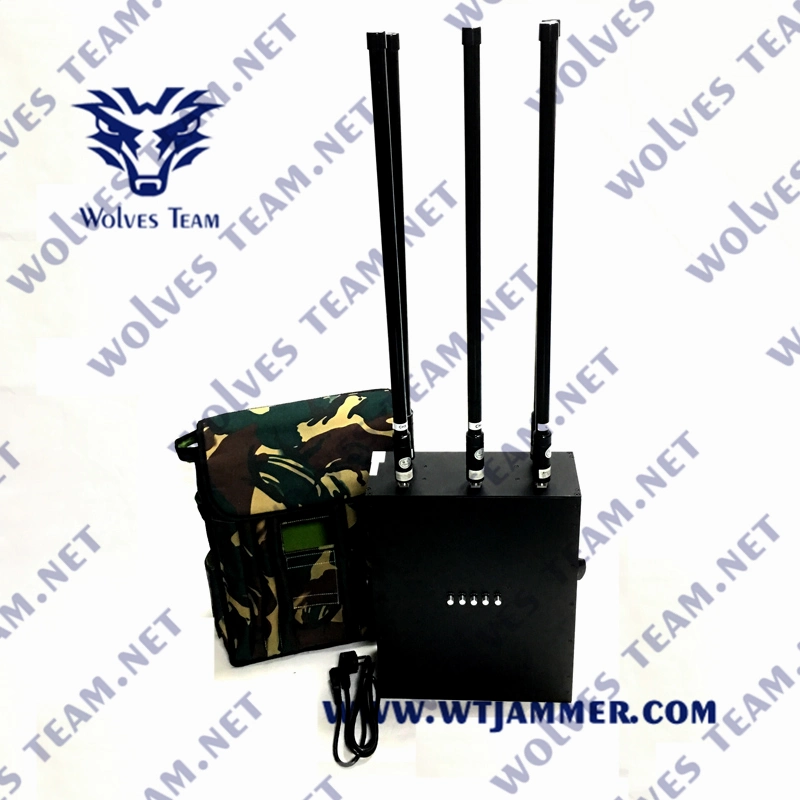 2000m VIP Backpack Jammer High Power GSM GPS WiFi5.8g Drone Signal