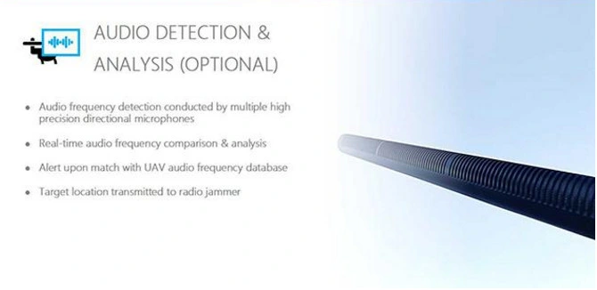 Low Altitude Airspace Drone Jammer Uavs Jammer Defence System with Radar Detecting and Eo Camera Identify and Tracking Drones up to 2km