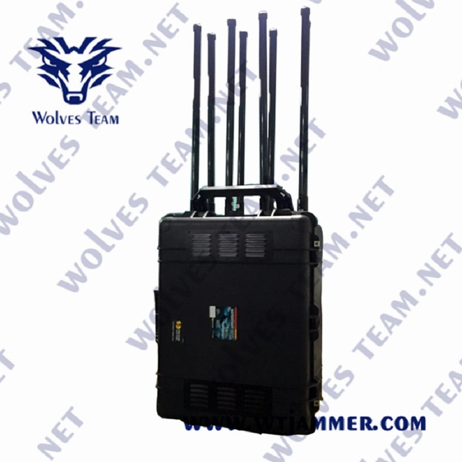 2000m Waterproof Outdoor Portable VIP Protection RF GPS WiFi Signal Drone Jammer