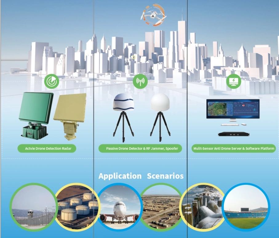 Long Range Drone Detection Drone Counters for Uav/Drone Shielded