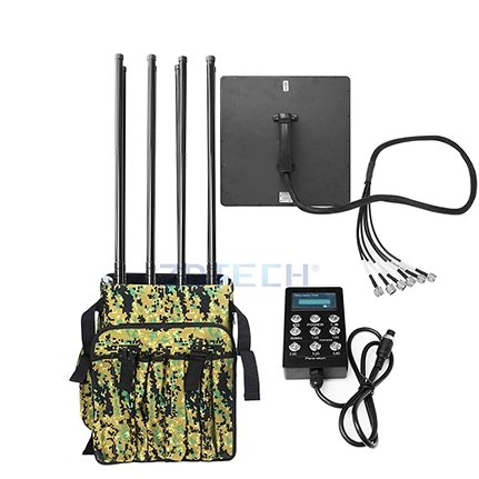 Long Distance Uav Anti-Drone Jammer Backpack Manpack Portable GPS Signal Blocker