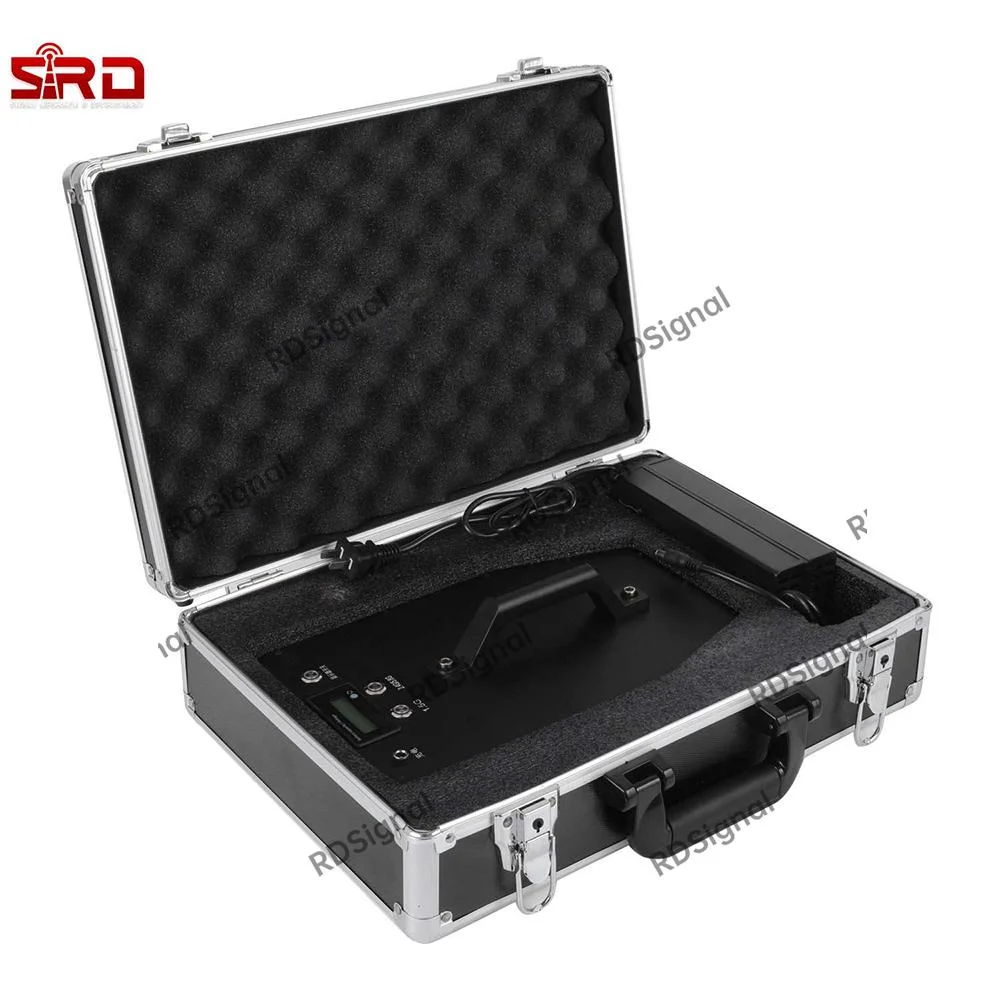 Portable Handheld Uav Drone Signal Jammer with Built-in Rechargeable Battery
