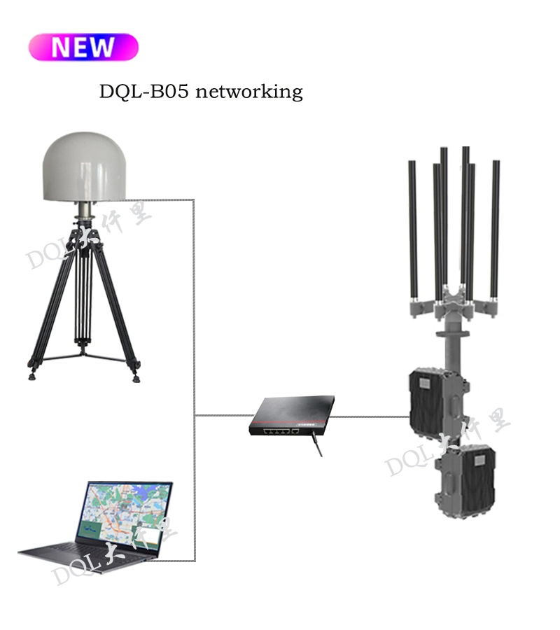 9 Frequency Bands Dql-B05-9050 Waterproof Fixed Multifunctional Anti Drone Defense Jammer