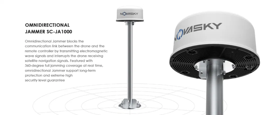 Anti Drone Omni Directional Detection Counter Uav Jammer to Detect and Interfere Illegal Drones
