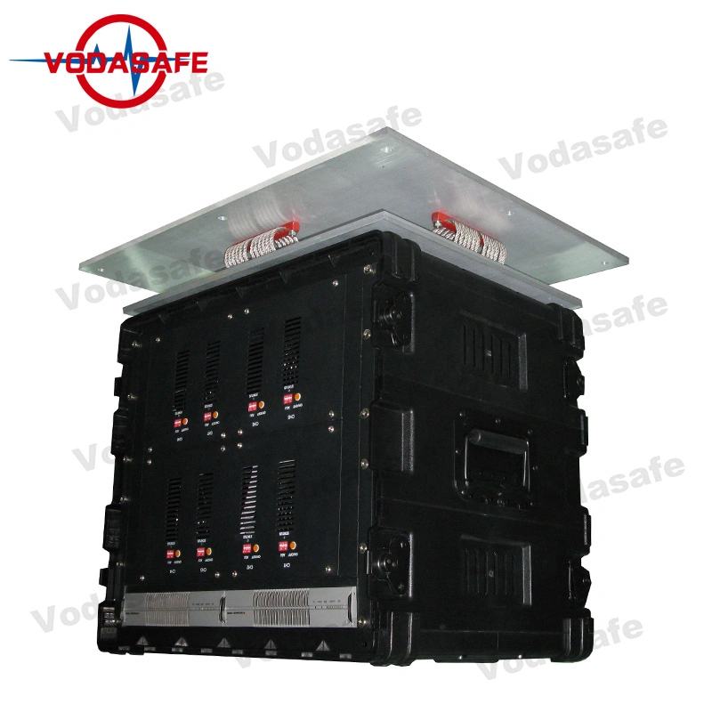 2400W High Power Vehicle Amounted Jammer 300 M Coverage Anti Drone System Jamming 13 Channels Bomb Signal Jammer