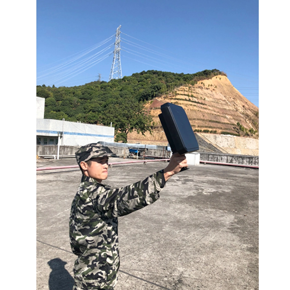 Portable Handheld Counter Uav Anti Drone Jammer with 1 Directional Antennas for Blocking 1.5g+2.4G+5.8g