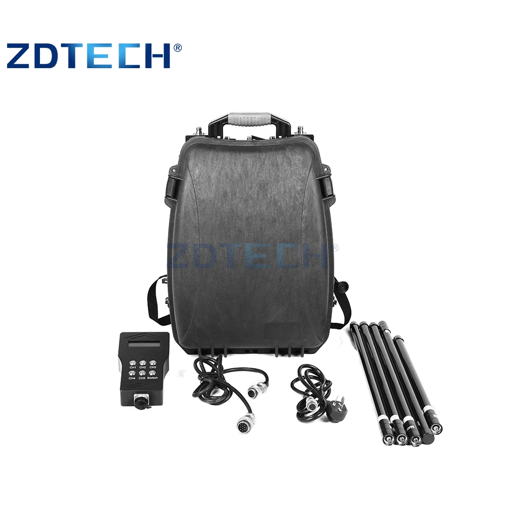High Power Backpack 170W 2.4G 5.8g GPS Anti Uav Drone Jammer