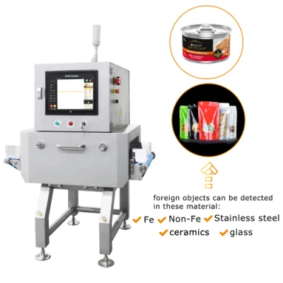 Detector de rayos X avanzado para la inspección de alimentos y alimentos en conserva X Inspección de rayos