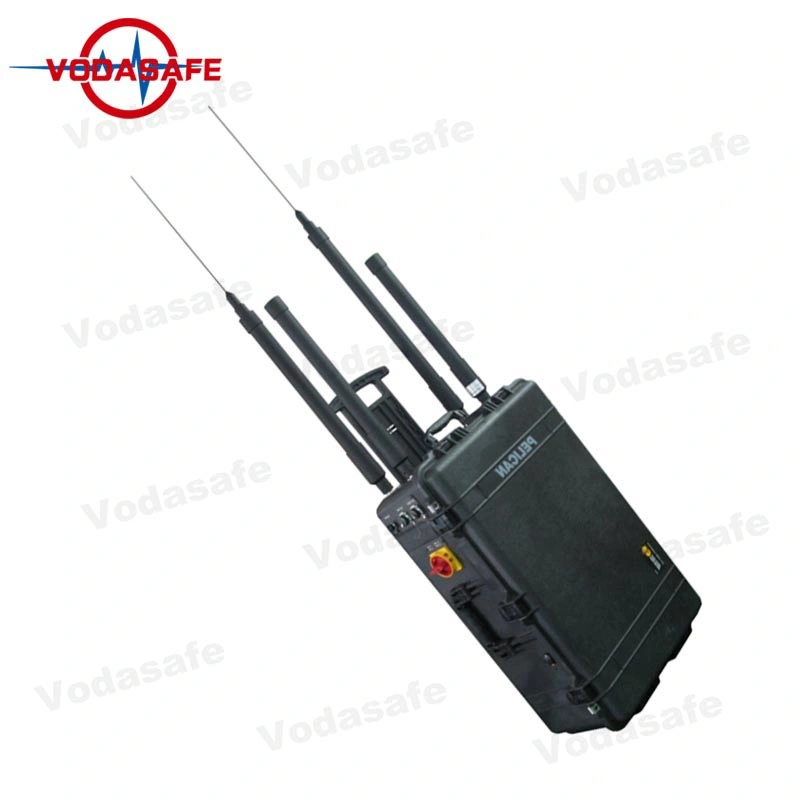 Coverage Range 500-800 M Portable Drone Jammer Uav Blocker Four Antennas GPS WiFi Remote Control Portable Wi-Fi Drone Disabler