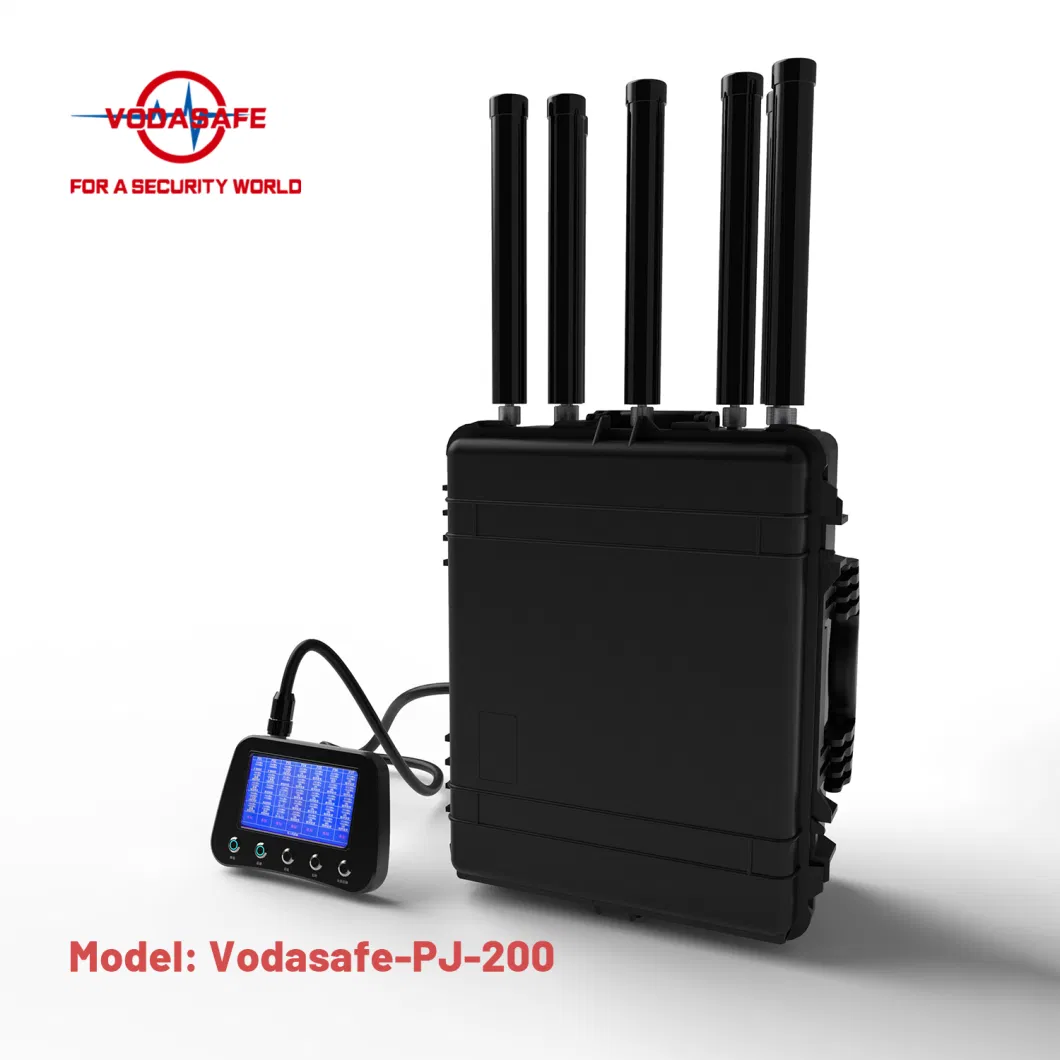 Full-Directional Anti-Drone Jamming System Vodasafe-Pj-200 with Control Panel