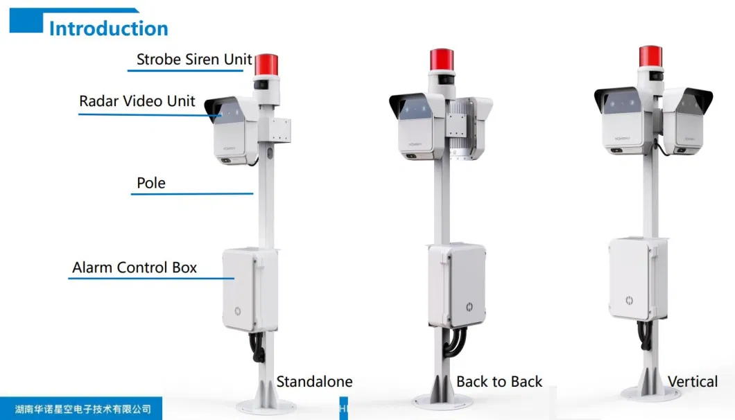 Sp150vf Radar Video Surveillance System for Perimeter Intrusion Detection