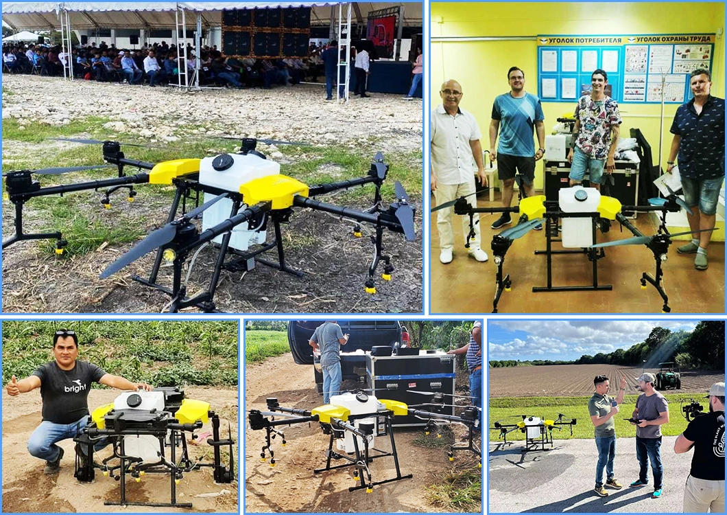 Agricultural Fumigation/Spraying/Spreading Drone with Ground Tracking Radar