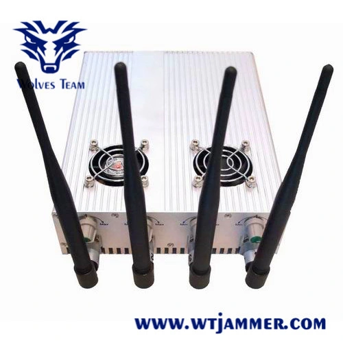 Adjustable Remote Control High Power Desktop Cell Phone Jammer with 2 Cooler Fans