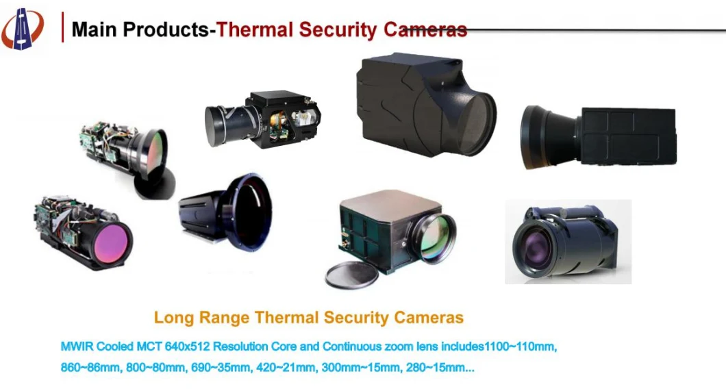 Cooled Mct Fpa Miniature Size and Light Weight Thermal Security Camera