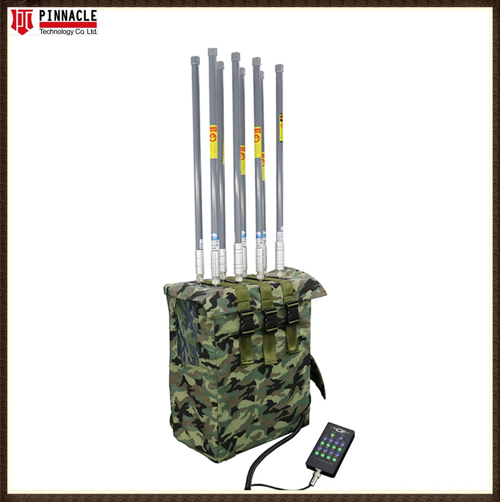 Digital Manpack Anti Bomb Rcied Swat Cellphone GPS WiFi Bluetooth Drone VHF UHF Lojack Remote Control RF Radio Blocker Backpack Dds Signal Jammer 20-6000MHz