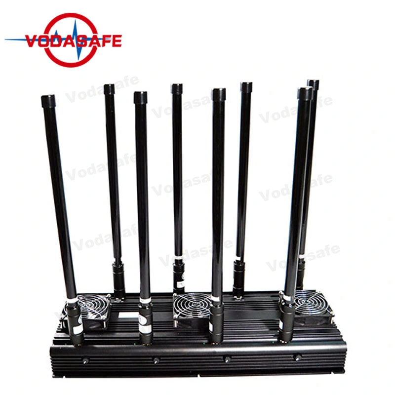 8 Antennas Drone Signal Jammer with External Omni-Directional Vehicle Installation WiFi GPS Drone Shield