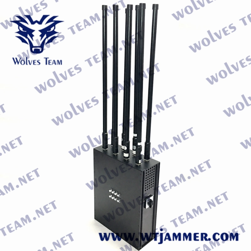 5 Bands High Power GSM 800MHz GPS WiFi5.8g Drone Signal Backpack Jammer
