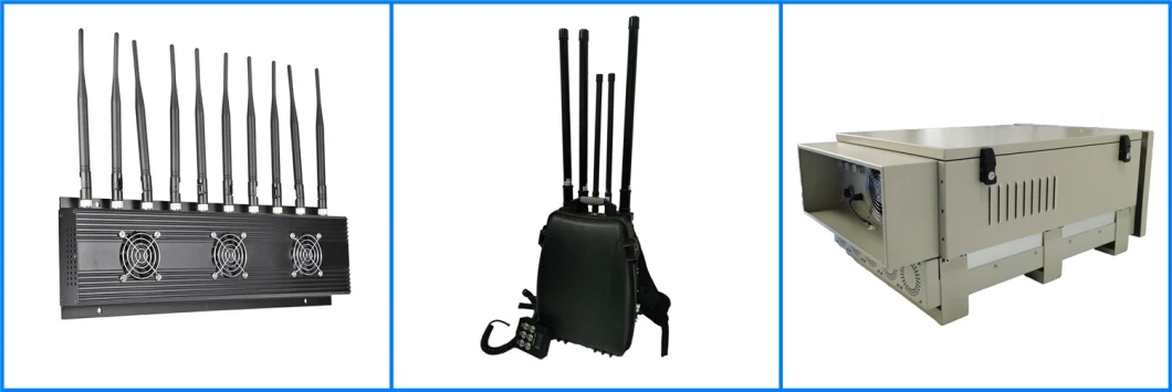 5 Bands 1.5g 2.4G 5.8g 900MHz Jamming Drone System Portable Anti Drone System with Battery