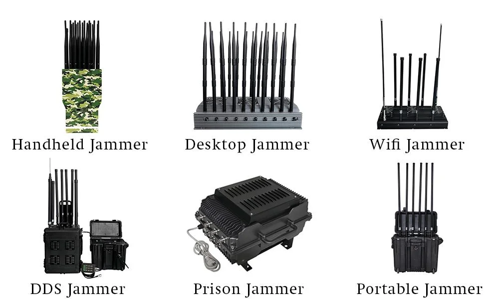 Ruicen 530W High Power Anti-Drones Jamming System 8bands 1.2g 1.5g 2.4G 5.8g 433MHz 900MHz Uav Drone Jammer