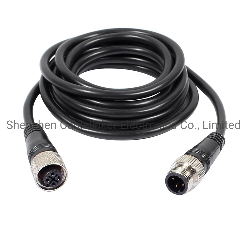 M12 Cable Ethernet a B D Code X Code 4pin 8pin M12 to RJ45 Cat5 CAT6 Cable
