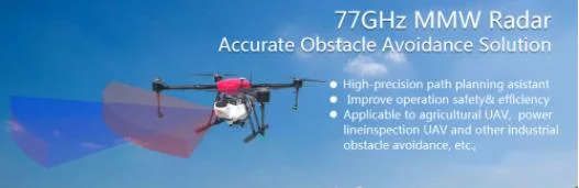 Nanoradar 77GHz Millimeter Wave Radar Sensor for Agricultural Drone Collision Avoidance