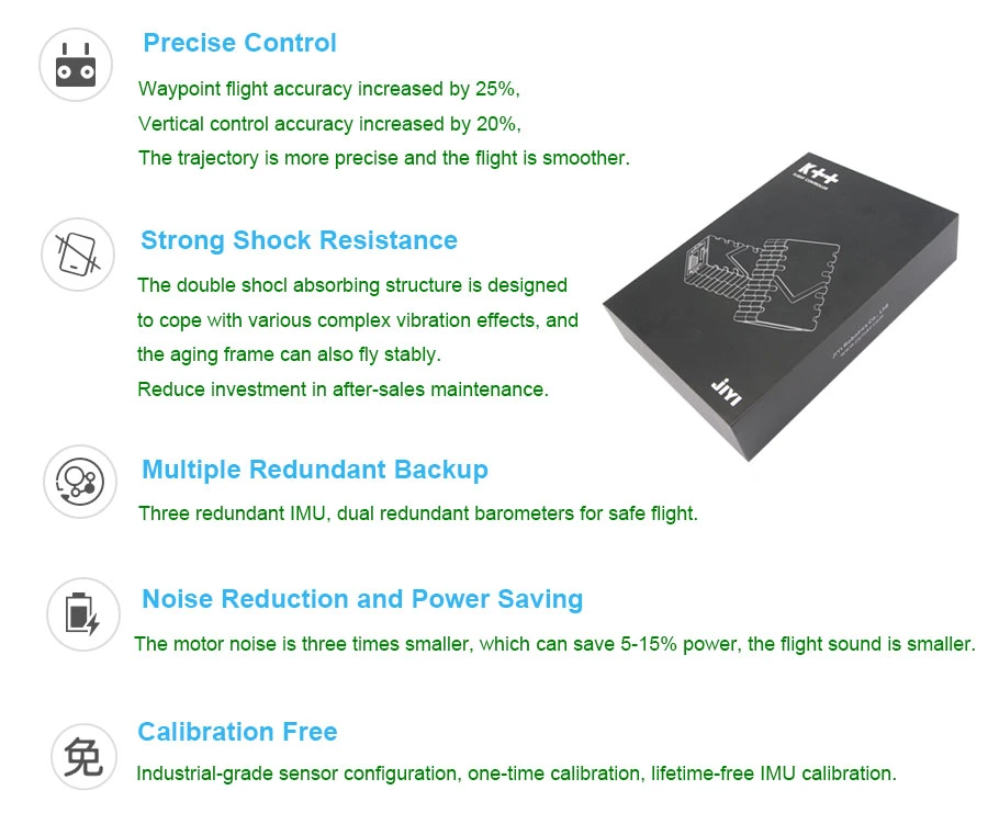 Plant Protection Uav Ground-Like Radar Obstacle Avoidance Radar Jiyi K++ Flight Control System