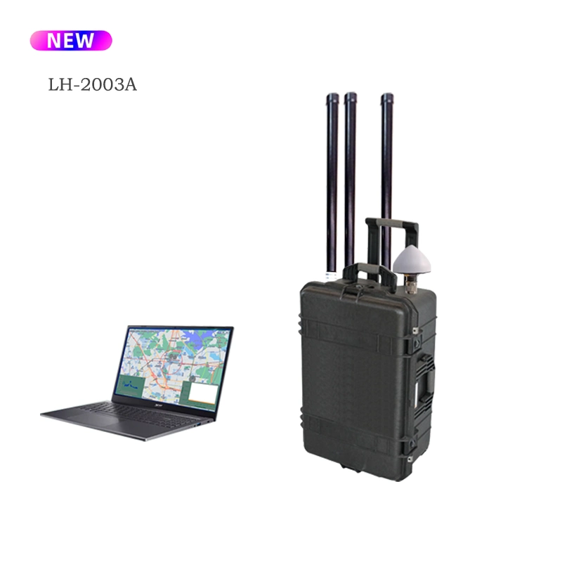 Lh-2003 Portable Anti Drone Navigation Decoy Defense GPS Spoofer Uav Detector Signal Jammer