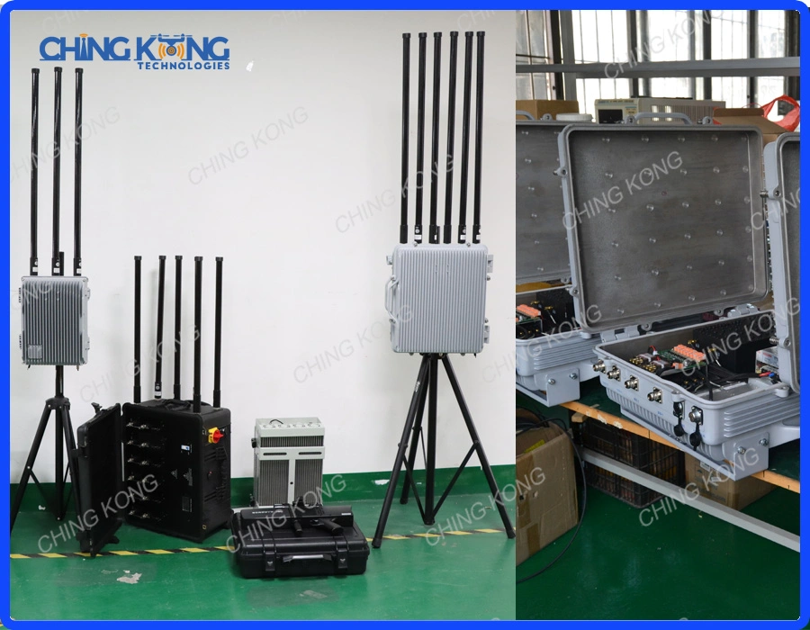 2000meters 330W High Power Outdoor Project Anti Drone Jammer for Uav Fpv RC 2.4G 5.8g GPS 800 900 400MHz