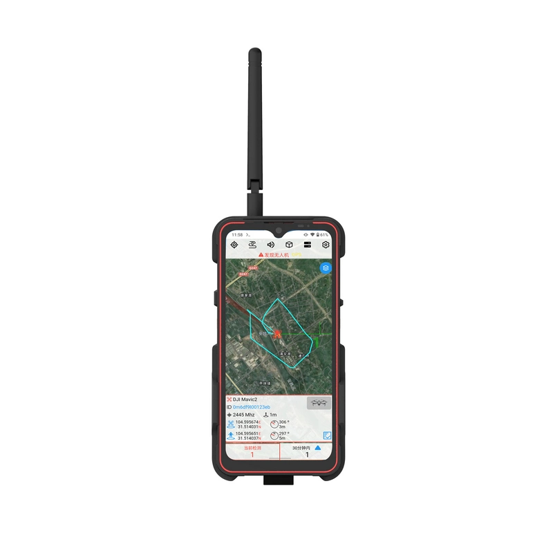 Handheld Drone Detector Single Station Positioning C-Uav with 1.5 Detection Range