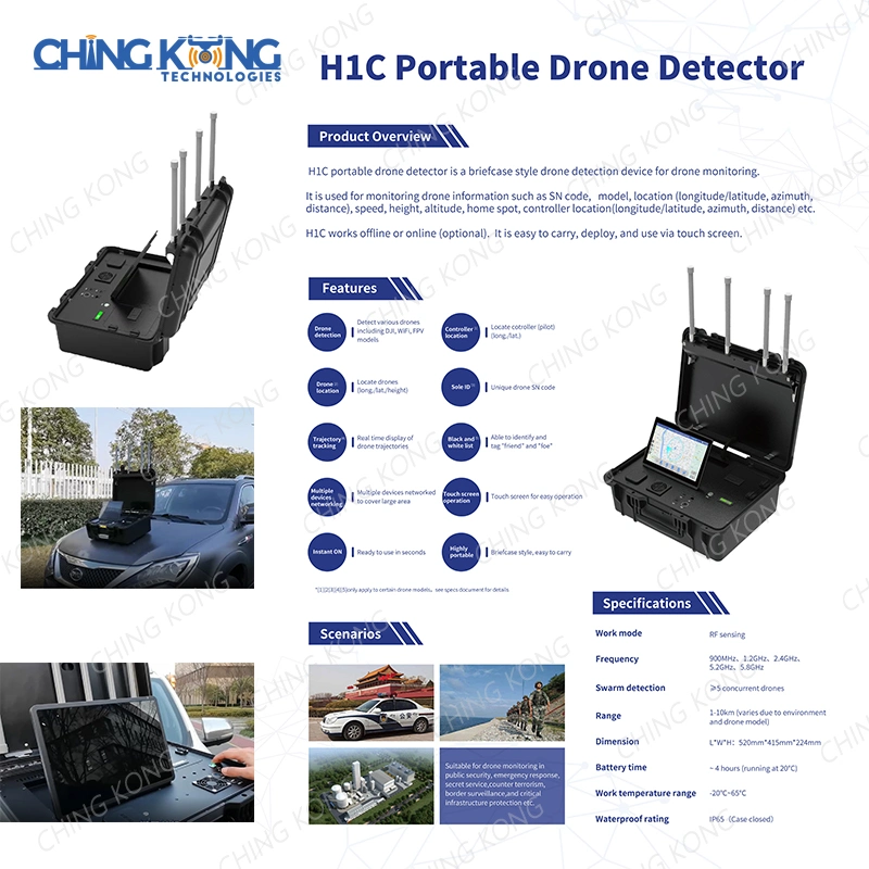 Portable Uav 1-10km Signal Detector