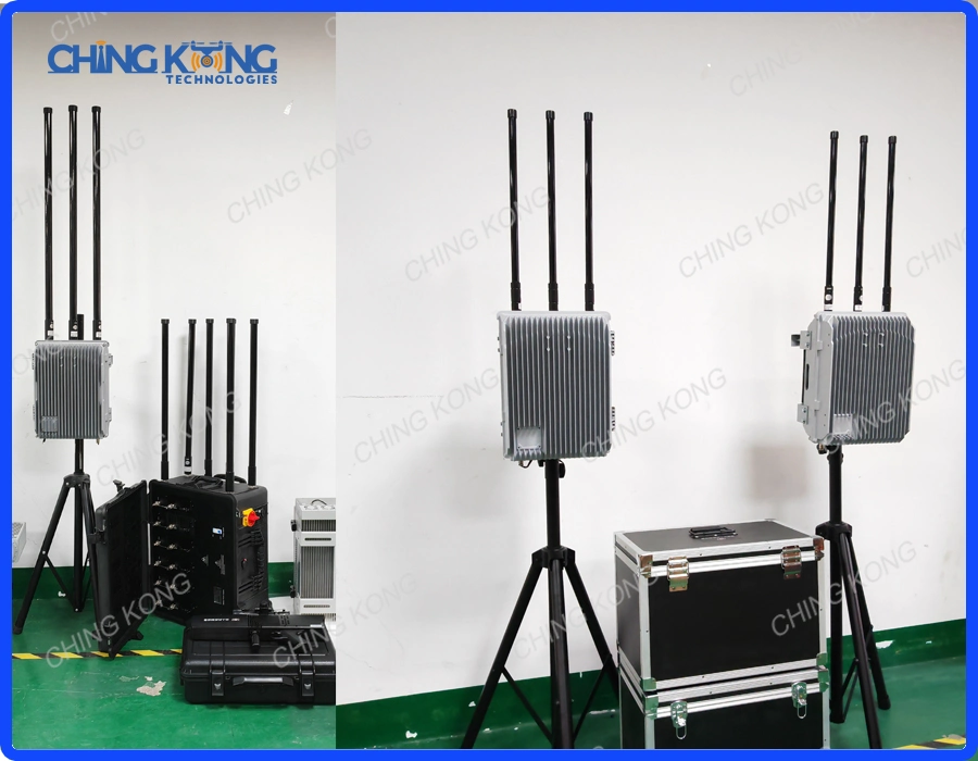 IP64 Super High Power Uav Signal Jammer, Outdoor Waterproof Engineering, Jamming Distance up to 1000m