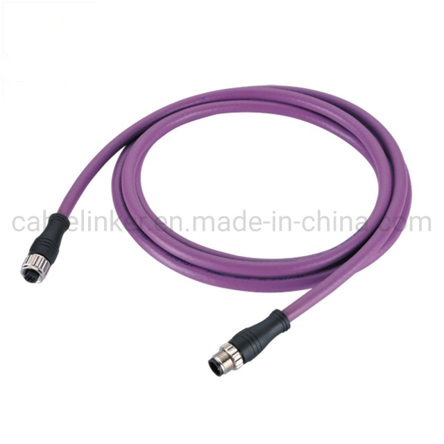 IP67 Canbus Canopen M12 a Coding Connector Waterproof Connector Cable Assembly