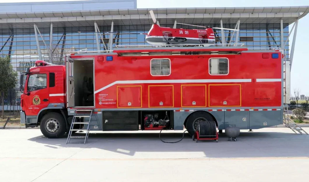 HOWO 6X6 Unmanned Aerial Vehicle Transport Vehicle Truck Drone Emergency Rescue Vehicle