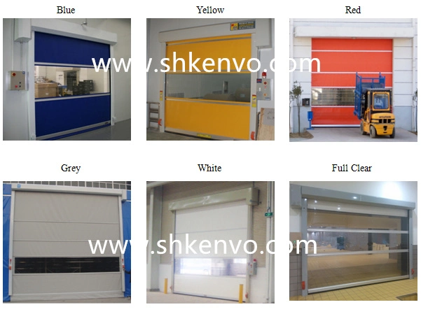 Commercial Overhead PVC Fabric High Speed Roll up Vinyl Shutter for Food or Pharmaceutical Factory