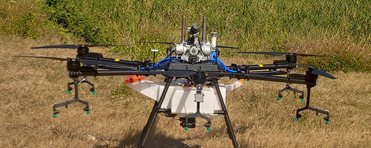 60L Gasoline Long Range Crop Drone Agriculture Hybrid Drone Sprayer
