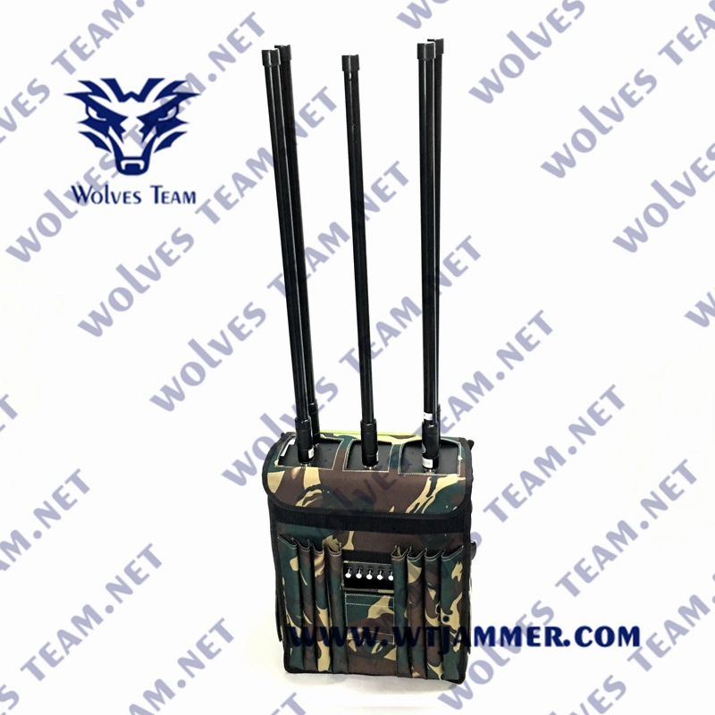 5 Bands High Power GPS WiFi5.8g Drone Signal Waterproof Backpack Uav Jammer
