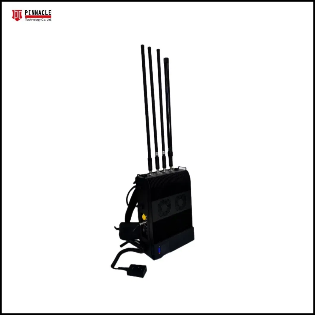 Digital Manpack Anti Bomb Rcied Swat Cellphone GPS WiFi Bluetooth Drone VHF UHF Lojack Remote Control RF Radio Blocker Backpack Dds Signal Jammer 20-6000MHz