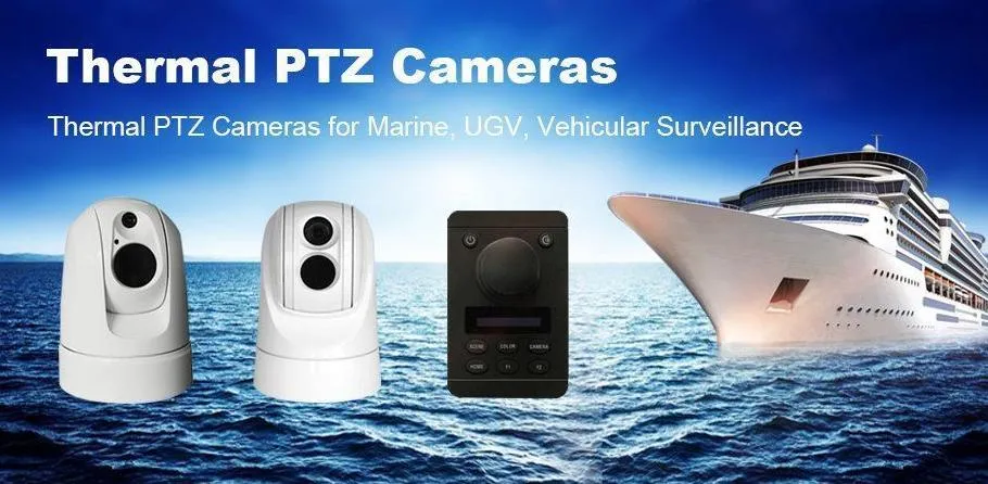 Radar Tracking and Video Tracking IP Thermal Imaging Marine PTZ Camera