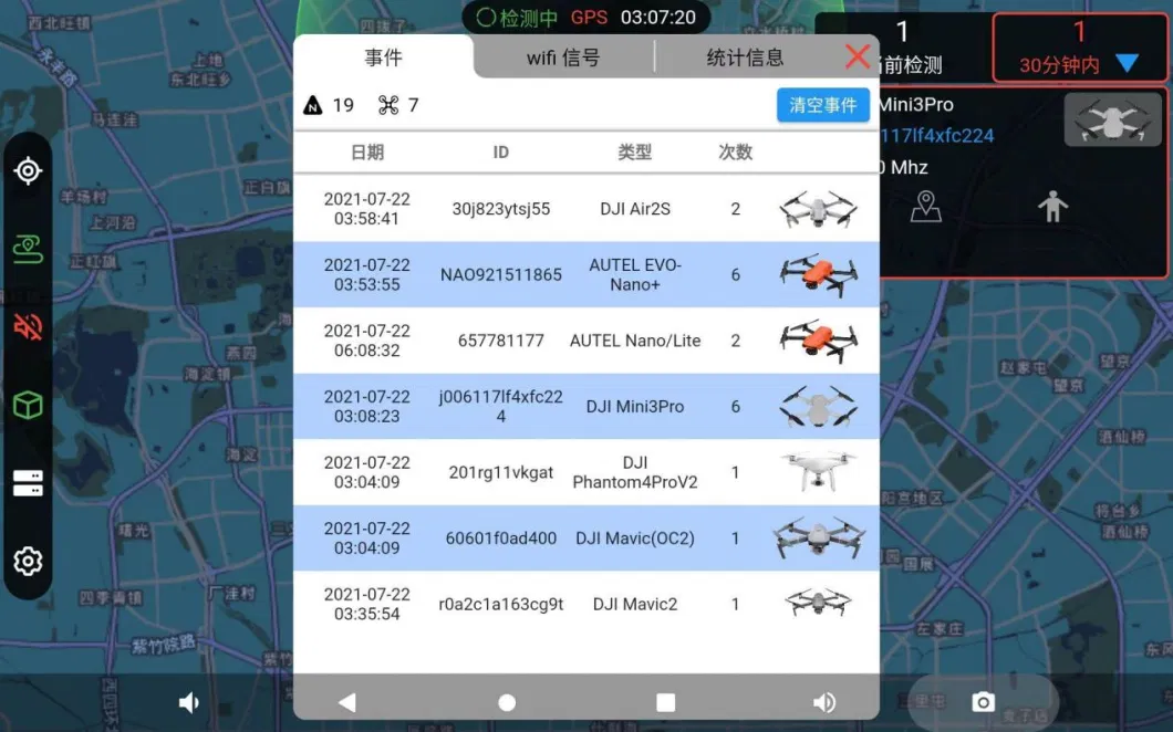 Suitcase Portable Anti- Uas 8km Long Range Detection Range Anti-Uav Detect 5.8g Uav Detector Tracking 30 Drones Trajectory