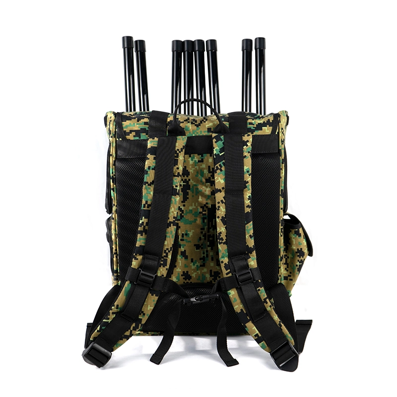 Anti Uav System 2km GPS WiFi 900MHz Backpack Anti Drone Mobile Signal Detector Jammer
