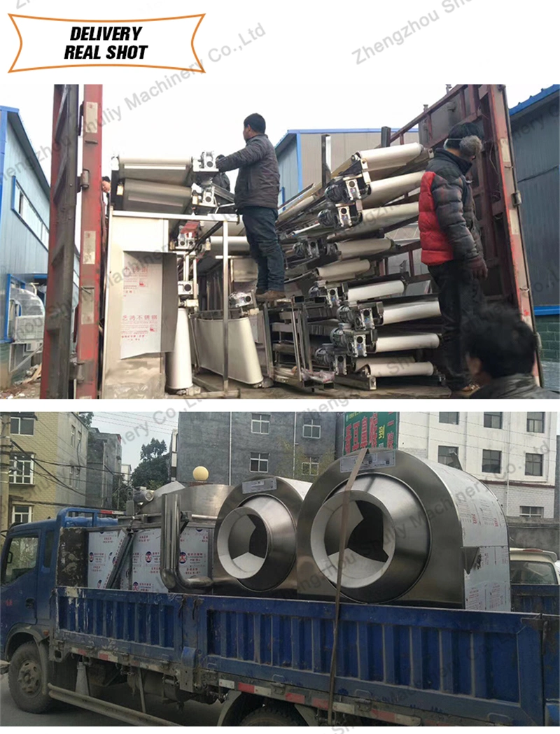 Factory Supply Fried Peanut Processing Line Chin Chin Frying Machine Snack Fod Frying Equipment