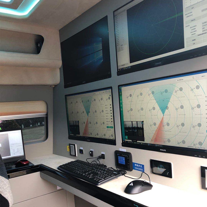 Stationary Anti-Drone Vehicle Detector Jammer System